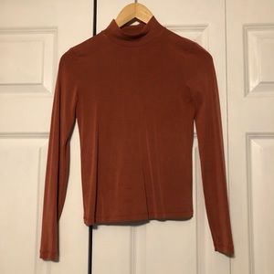 American Apparel Mock Neck Long Sleeve